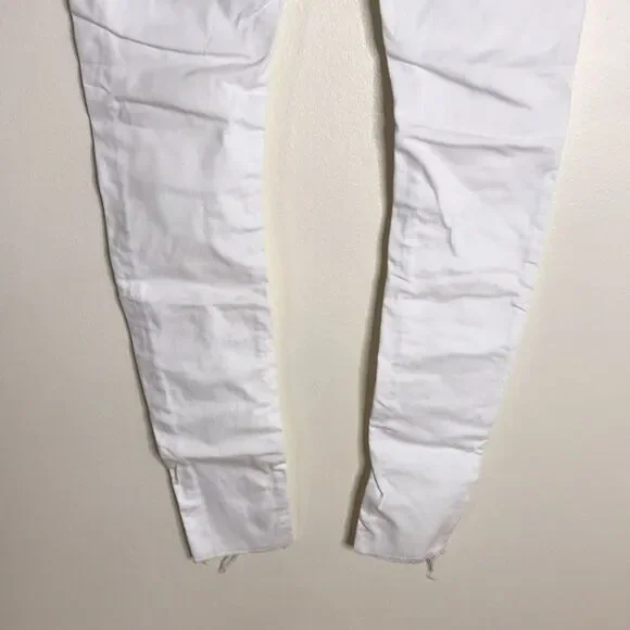 One teaspoon Hoodlums mid waist stretched fitted bow leg white jeans size 27 - Picture 10 of 13